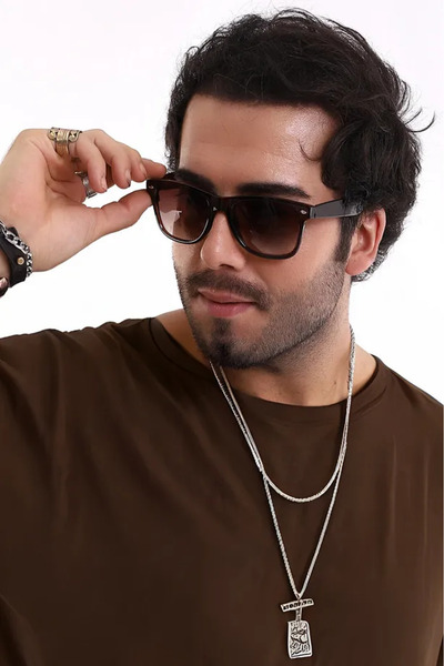 Eyesofia Unisex Brown Classic Vintage Sunglasses