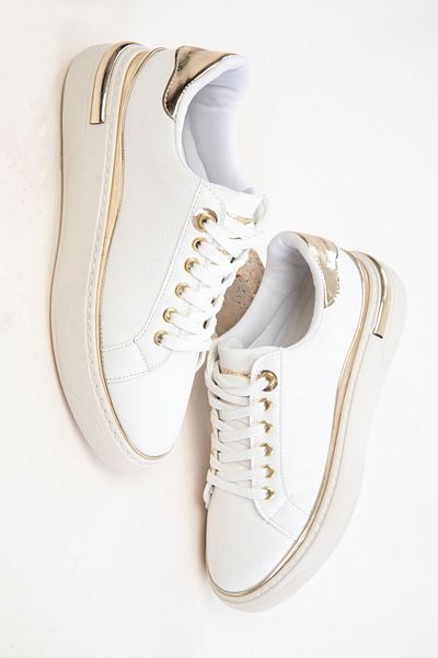 SOHO White-Gold Women's Sneaker 20810