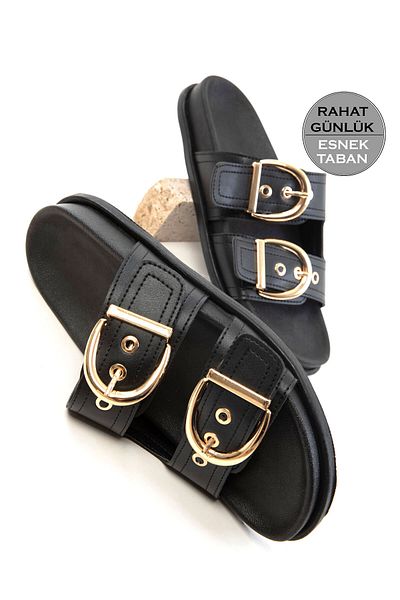 SOHO Black Women's Slippers 20621