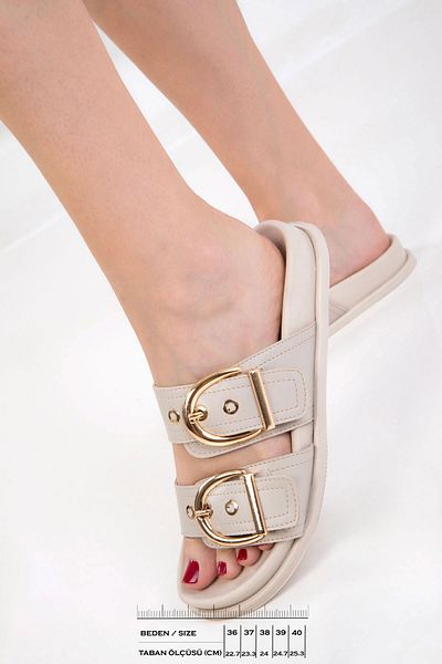SOHO Beige Women's Slippers 20621