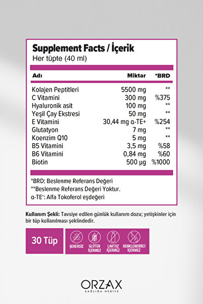 DAY2DAY The Collagen Beauty 30 Tüp 40 ml 5500 MG Mango
