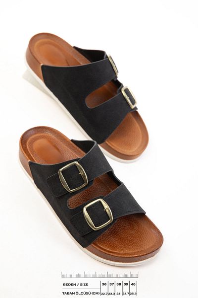 SOHO Black Women's Slippers 20735