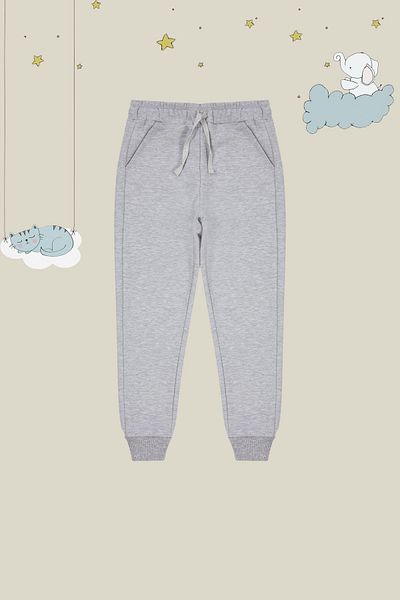 TRENDYOLKIDS Gray Unisex Basic Sweatpants - TKDAW25EA00000