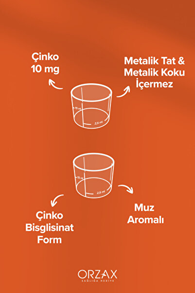 Ocean Çinko Bisglisinat 150 ml Muz Aromalı