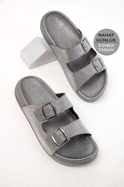 SOHO 20494 Platinum Women's Slippers