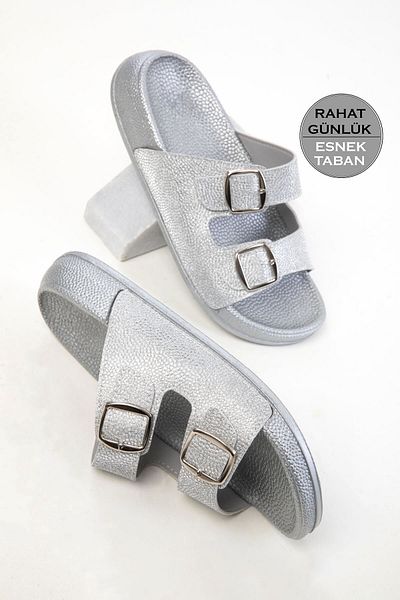 SOHO 20494 Silver Women's Slippers