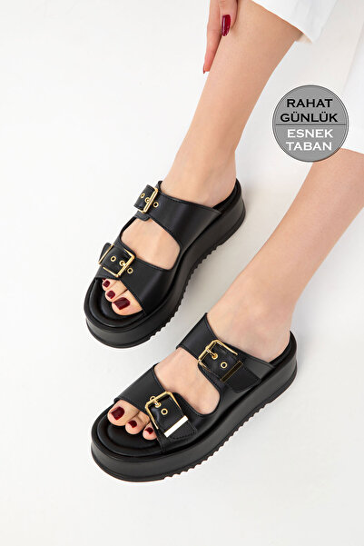 SOHO Women's Black Slippers 20251