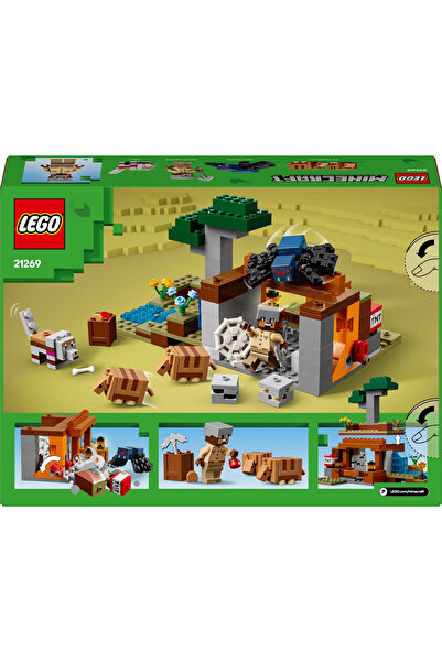 LEGO ® Minecraft® لعبة فيديو رحلة منجم أرماديلو شخصية رقم 21269