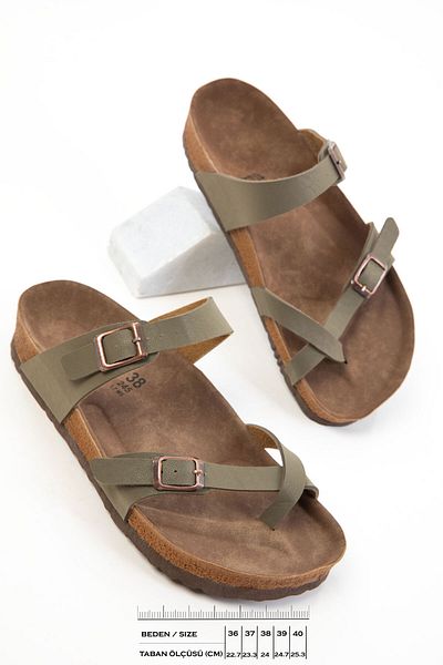 SOHO Khaki Women's Slippers 20608