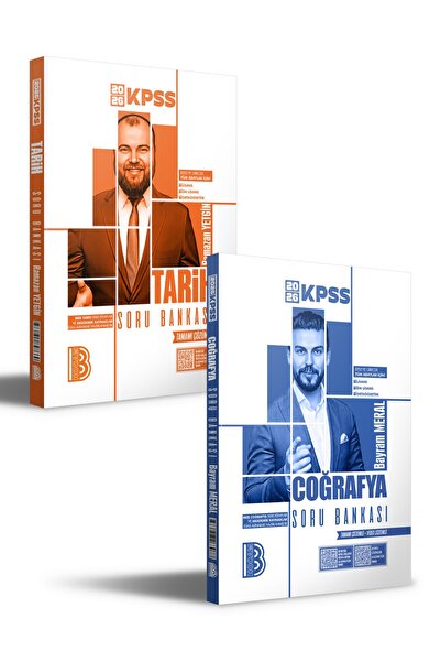Benim Hocam Yayınları 2026 KPSS Tarih ve Coğrafya Tamamı Çözümlü Soru Bankası Seti Benim Hocam Yayınları