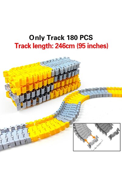 Choice مسار 180 قطعة من ألعاب قطار السيارات الكهربائية للأطفال لعبة سيارة هند...