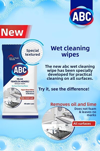 ABC Wet Cleaning Wipes