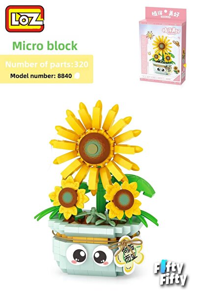 Vagonlife Loz Micro Block Series Flower Bouquet 320 Pieces Toy Building Set Fflz-8840