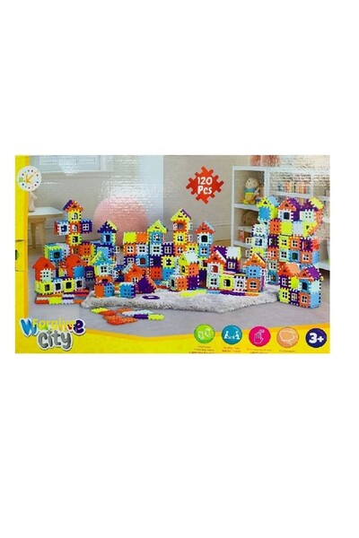 ByCaretta لعبة وافل سيتي 120 قطعة