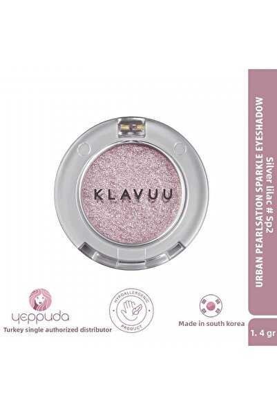 Klavuu ظلال عيون تحتوي على صبغة مكثفة وخلاصة اللؤلؤ الكوري واللمعان 02 Silver...