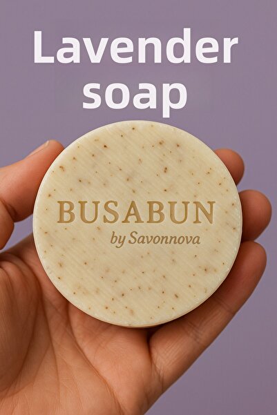 BUSABUN صابون اللافندر صابون طبيعي وخالي من الإضافات 100 جرام