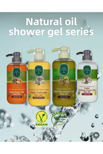 Eyüp Sabri Tuncer Vegan, Gluten Free Shower Gels Series 600ml 4 Pieces