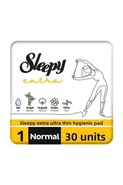 Sleepy فوط صحية رفيعة للغاية عادية 30 قطعة
