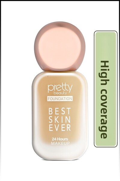 Pretty Beauty كريم أساس ذو تأثير عالي التغطية من بيست سكين أفر رقم 2