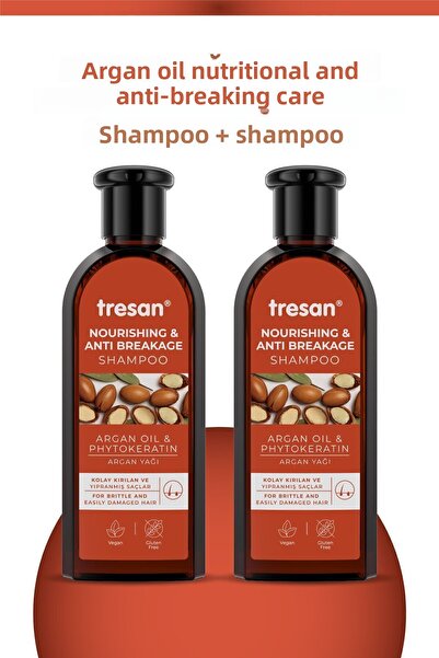 Tresan شامبو العناية بزيت الأرغان والمضاد للكسر 300 مل