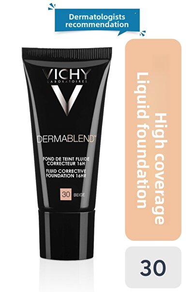 Vichy كريم أساس سائل من ديرمابليند بعامل حماية من الشمس SPF35، 30 مل، 3337875...