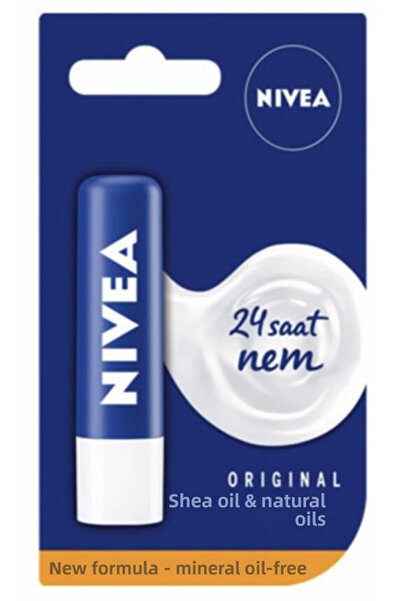 NIVEA نيفيا العناية بالشفاه الأصلية ترطيب 24 ساعة