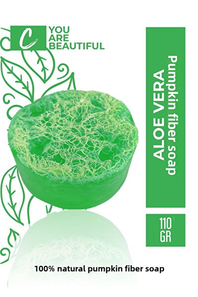 Carvien's صابون ألياف اليقطين بالصبار