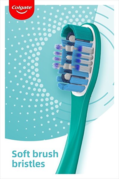 Colgate 360 Complete Oral Clean Versatile Protection Soft Toothbrush 1+1 Brush Cup Gift