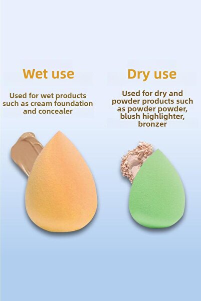 MUJGAN 5 Mini + 1 Medium Size Makeup Sponge Set Pink Color