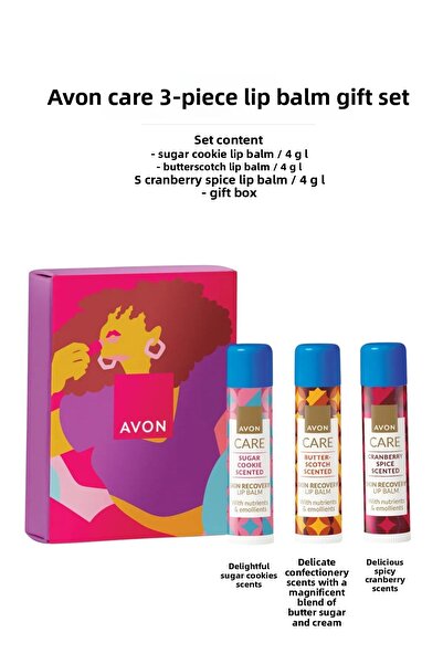AVON Care Festive 3-Piece Lip Balm Gift Set