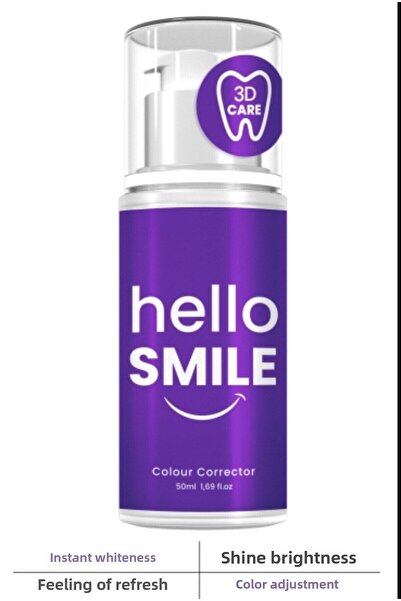 Hello Smile 50 ml Whiteness Fluoride Free Toothpaste - Purple Instant