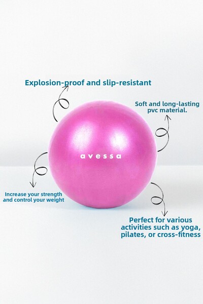 Verahed Avessa 25cm Pink Mini Pilates Ball - Aerobics & Gymnastics Exerciser