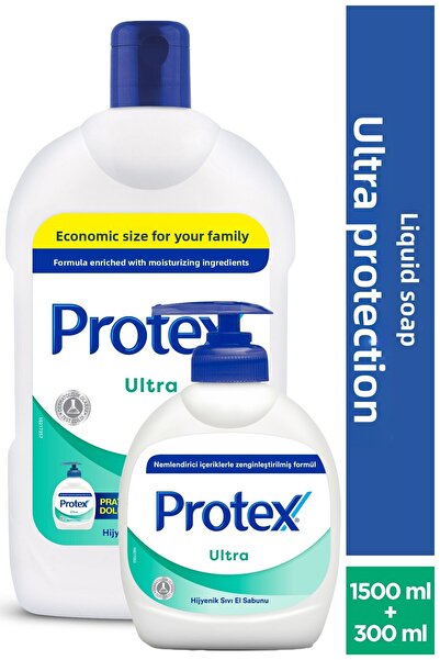 Protex صابون سائل للحماية طويلة الأمد 1500 مل + 300 مل