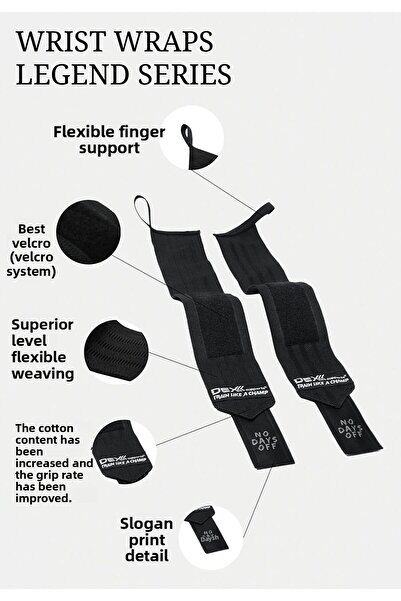 Dex Supports Fitness Sports Bracelet - Legend+Weight Lifting Strap, Lifting Straps Pro 2 Pack