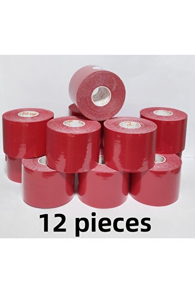BiaTape Bia Tape Kinesio 5 cm X 5 m - Bandă pentru sportivi de culoare roșie,...