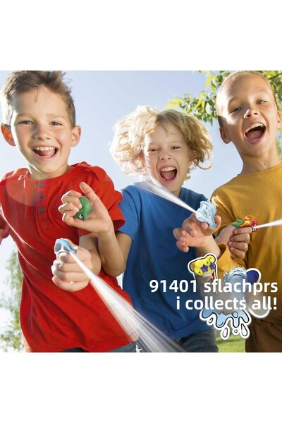 TOYFEST 4 Pcs Surprise Splashers Fill & Squish! Tightness Stress Relief Soft Mini Water Gun