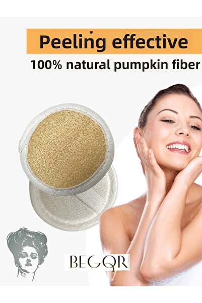 Malzek ألياف اليقطين الطبيعية، مقشر للوجه، مقشر للوجه والجسم