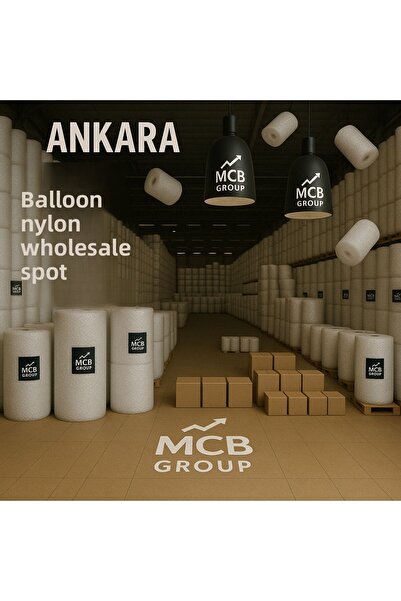 MÇB GROUP AMBALAJ بالون نايلون 50 متر × 30 سم حجم مخصص بات بات بات بيت التعبئ...