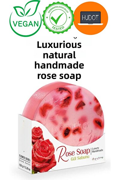 HUDOT 150 جرام صابون ورد طبيعي