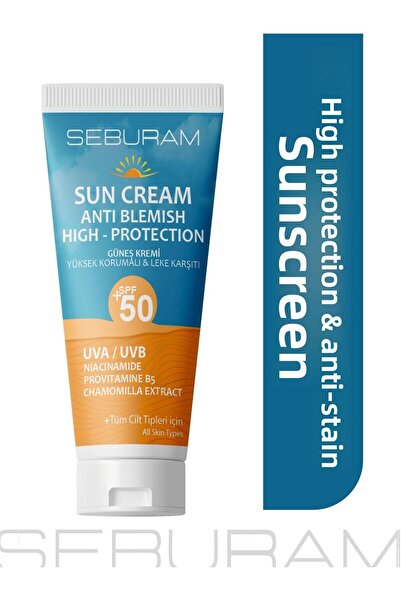 SEBURAM Anti-Blemish High Protection Sunscreen - Spf 50+ 50ml