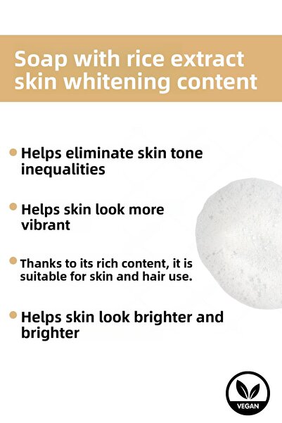 Mandamarina صابون الأرز الطبيعي - 150 جرام تبييض وتفتيح مع أربوتين