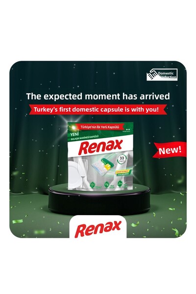 RENAX 60 Dishwasher Capsules All in One