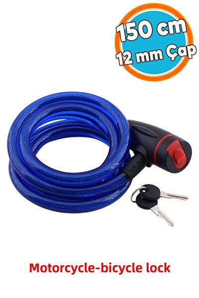 NZB 150 cm Chain Lock - Cycling Motorcycle Lock with Copper Chain Theft Preve...