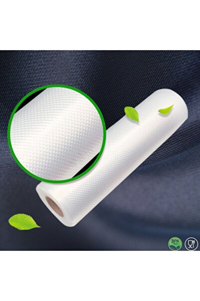 Vakur حقيبة مكنسة كهربائية مسننة - 18 سم × 5 متر - منقوشة مزدوجة السطح (مسننة)