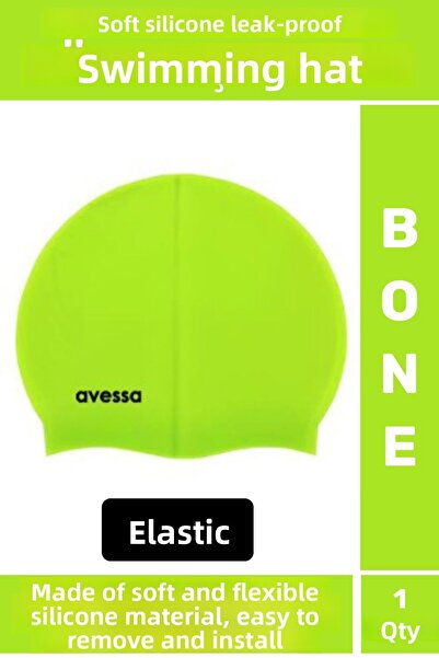 Wintoup Премиум водоустойчива еластична мека силиконова шапка за плуване в ба...