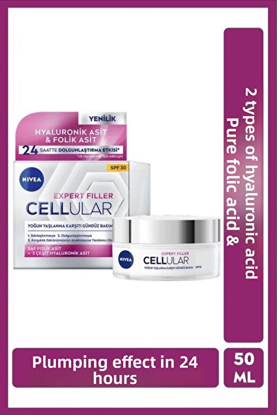 NIVEA Expert Filler Intensive Anti-Aging Day Care Cream 50ml, Spf30 Sun Prote...