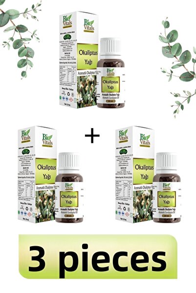 Bio Vitals زيت الأوكالبتوس - 20 مل، 3 قطع