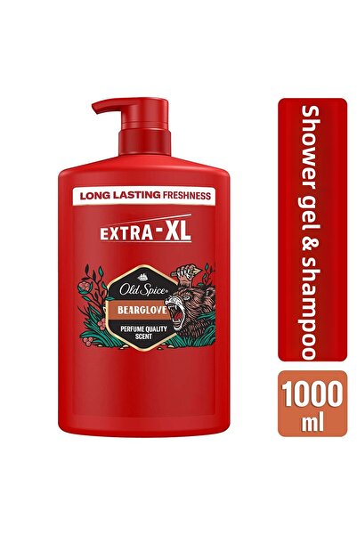 Old Spice جل استحمام وشامبو بيرجلو للرجال 1000 مل مقاس XXL كبير