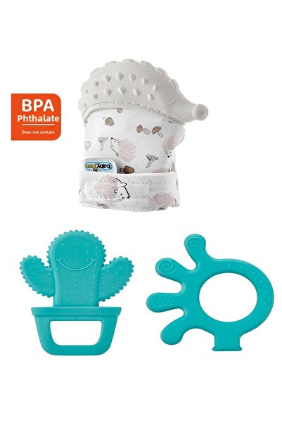 Babyjem مجموعة عضاضة للأسنان - خالية من مادة BPA وPVC والفيتالات