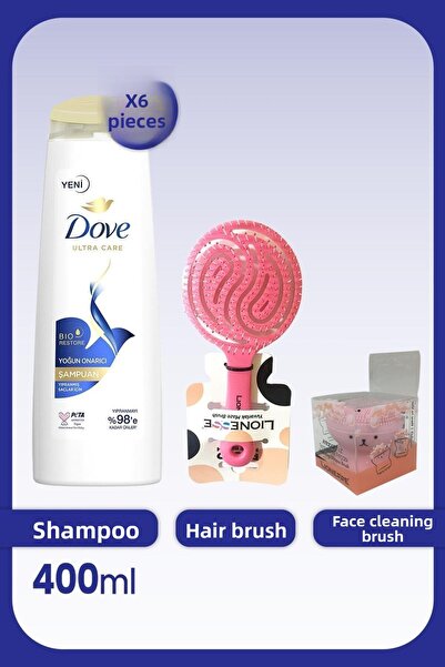 Dove Ultra Care 400 Ml X 6 Pieces Intensive Repair Shampoo and Hair and Face ...